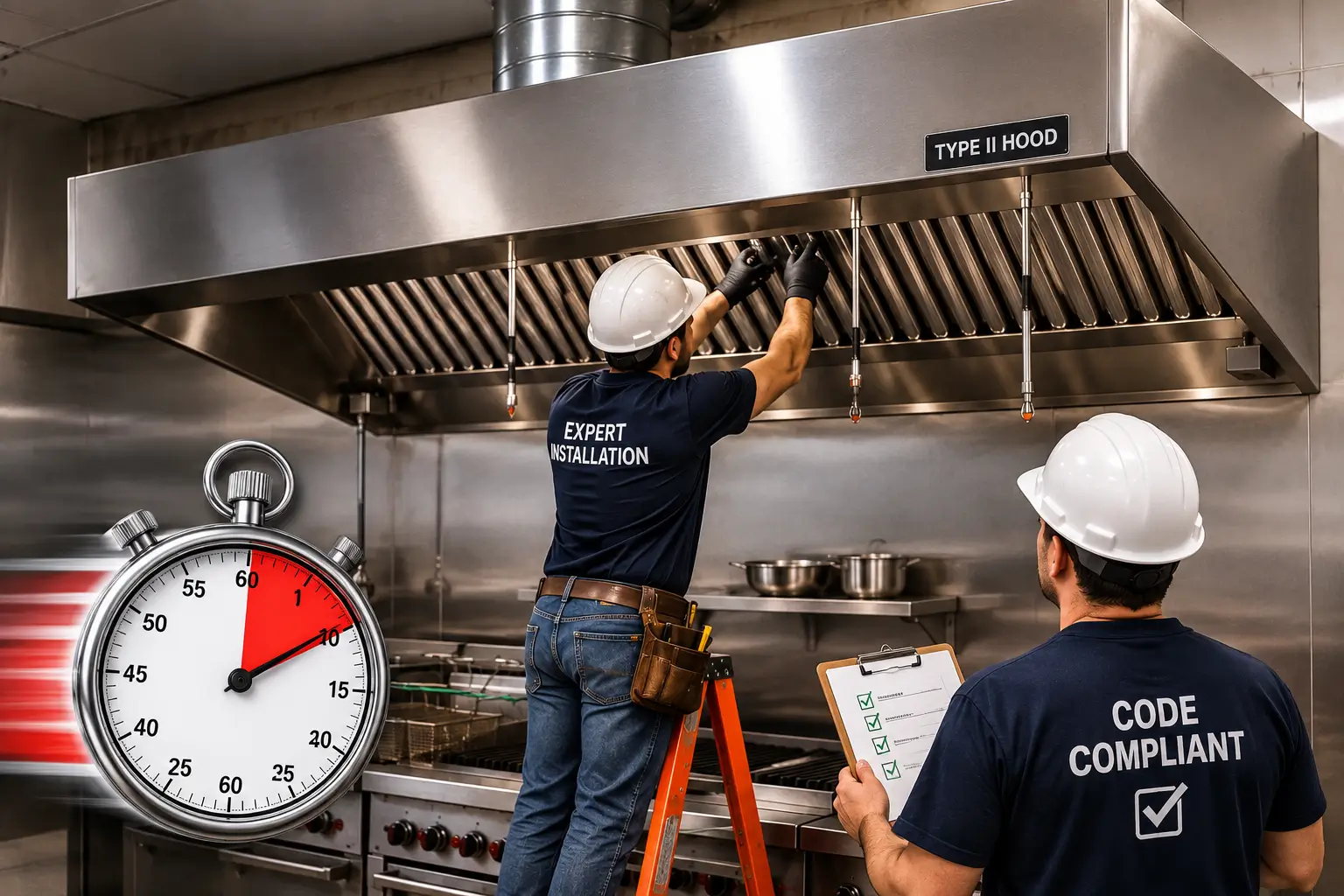 How Long Does Commercial Type II Hood Installation Take
