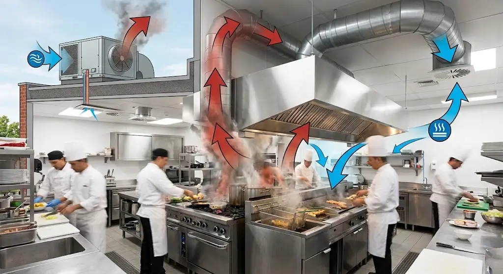 Why Does a Commercial Kitchen Need Make-Up Air