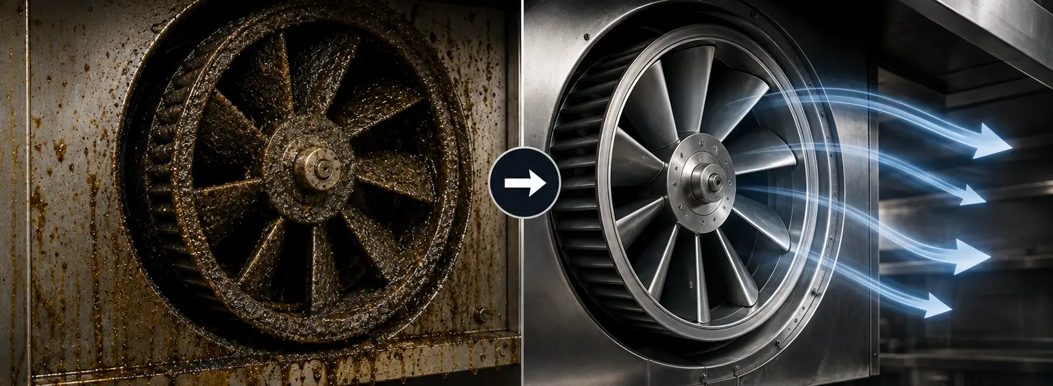 How Dirty Fan Wheels Affect Commercial Kitchen Ventilation