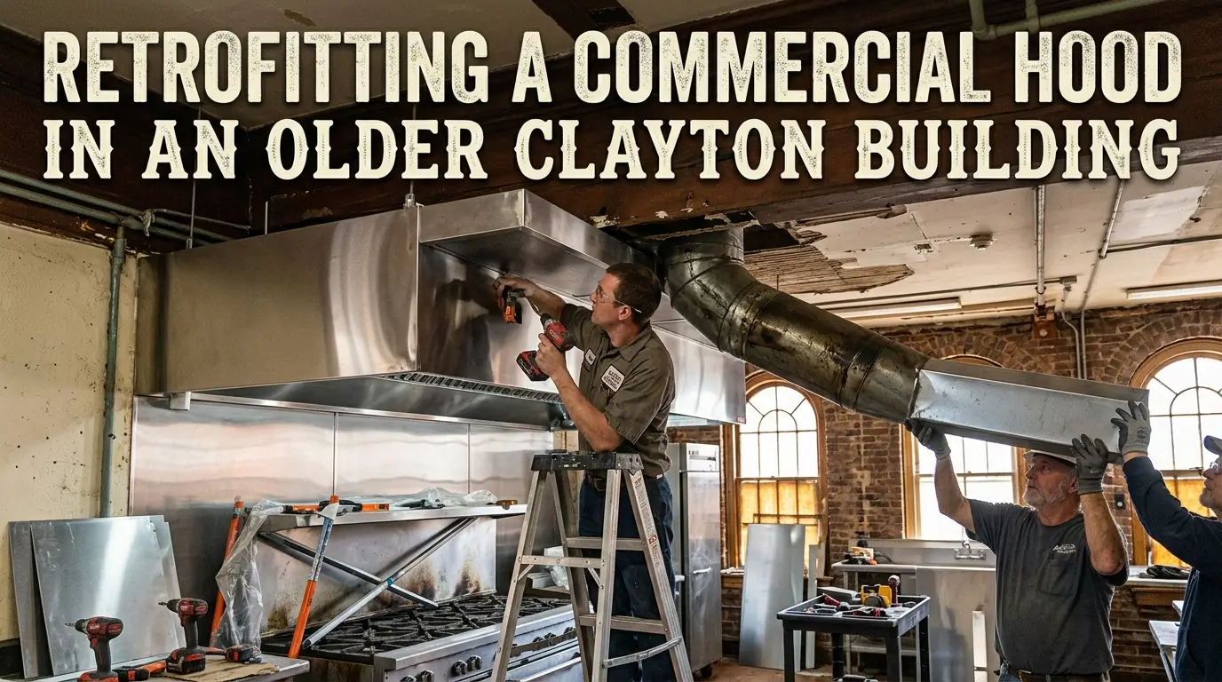 Retrofitting a Commercial Hood in an Older Clayton Building
